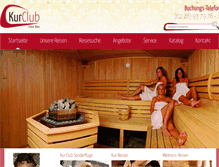 Tablet Screenshot of kur-club.de